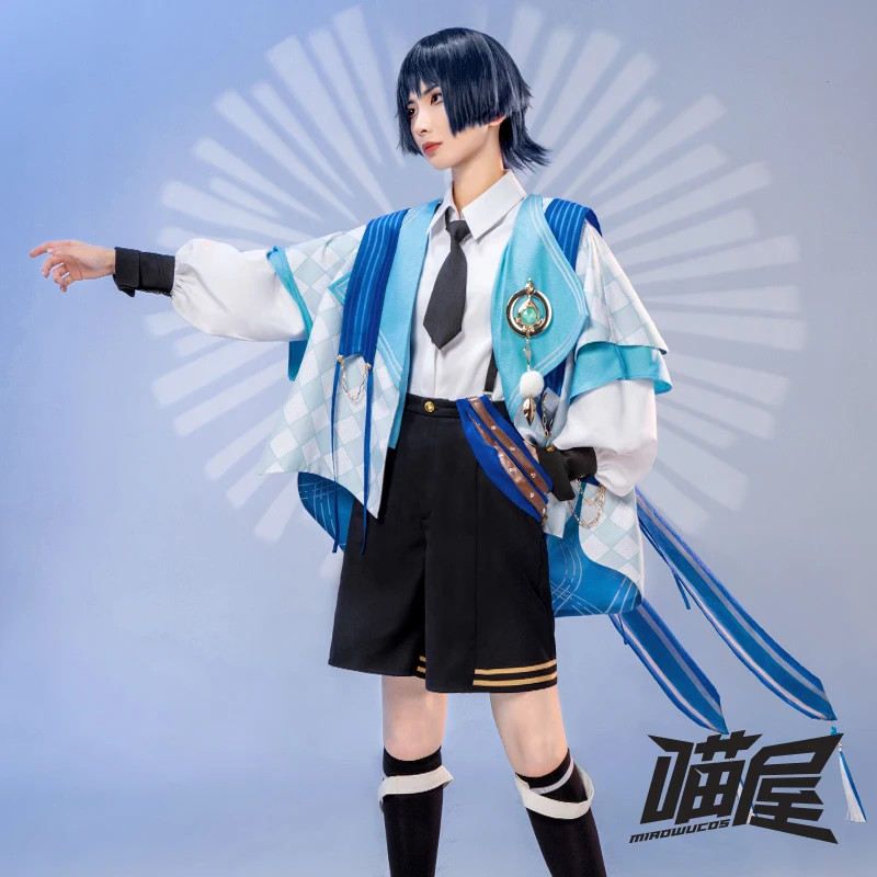 

Anime Game Genshin Impact Cosplay Costume Wanderer Kunikuzushi Balladeer Derivative Uniform Halloween Role Handsome Daily Outfit