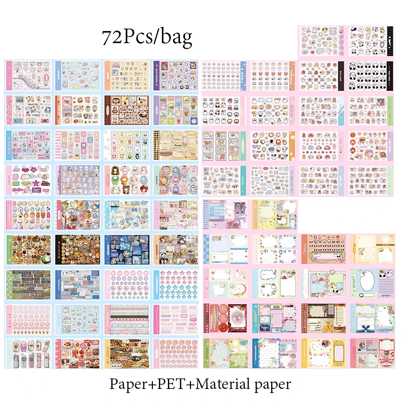 

Набор наклеек Mr. Paper 72 листа