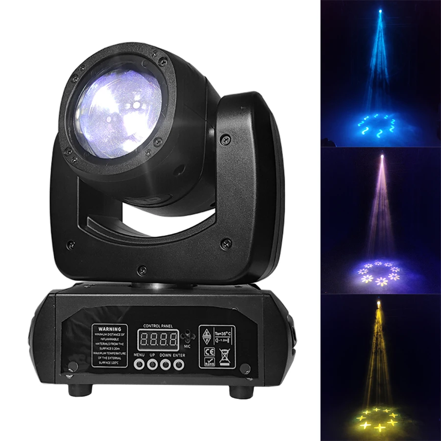 DJ Party Lighting 100W Led Mobile Head High Brightness Mobile Head Beam Effect Pattern For Family Disco Bar Stage Wedding Perfor