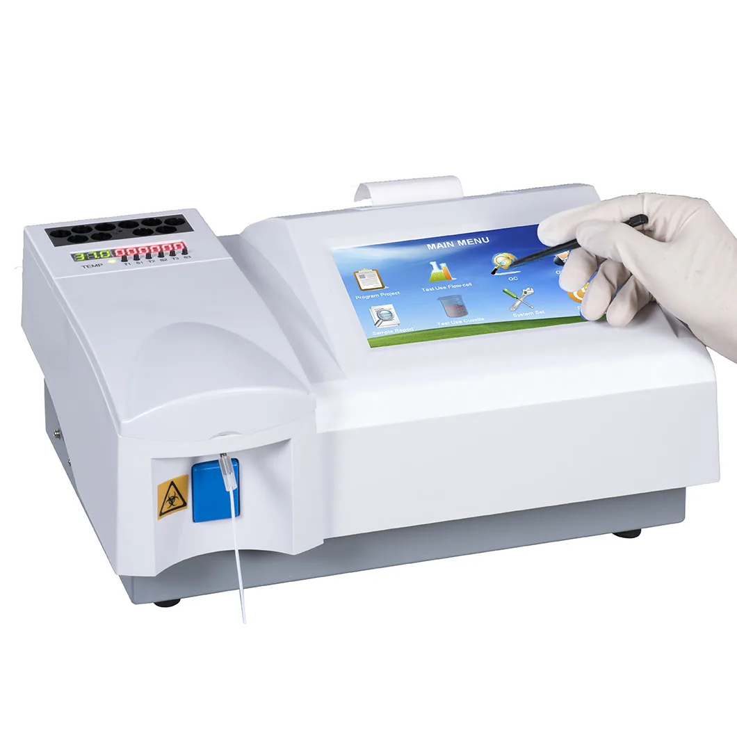 Высококачественный полуавтоматический ветеринарный биохимический анализатор