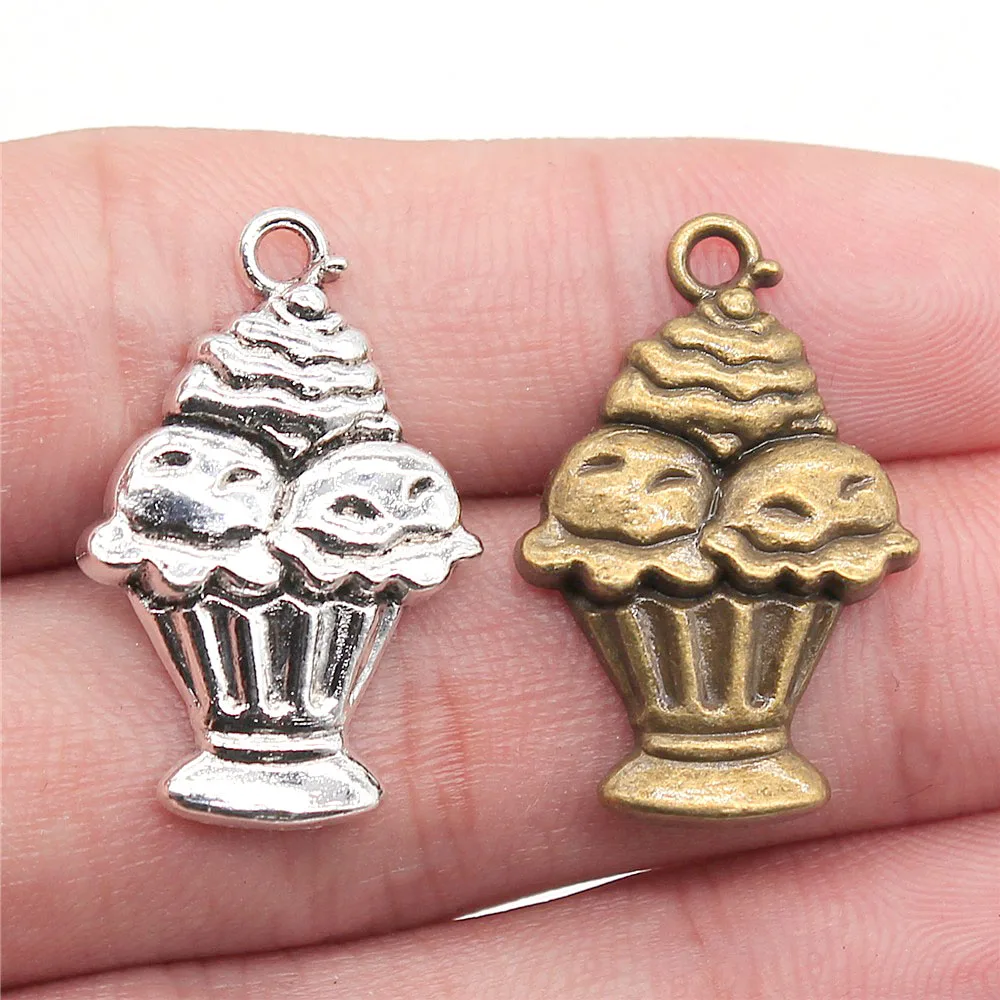 10 шт., подвески для торта, 27x18 мм