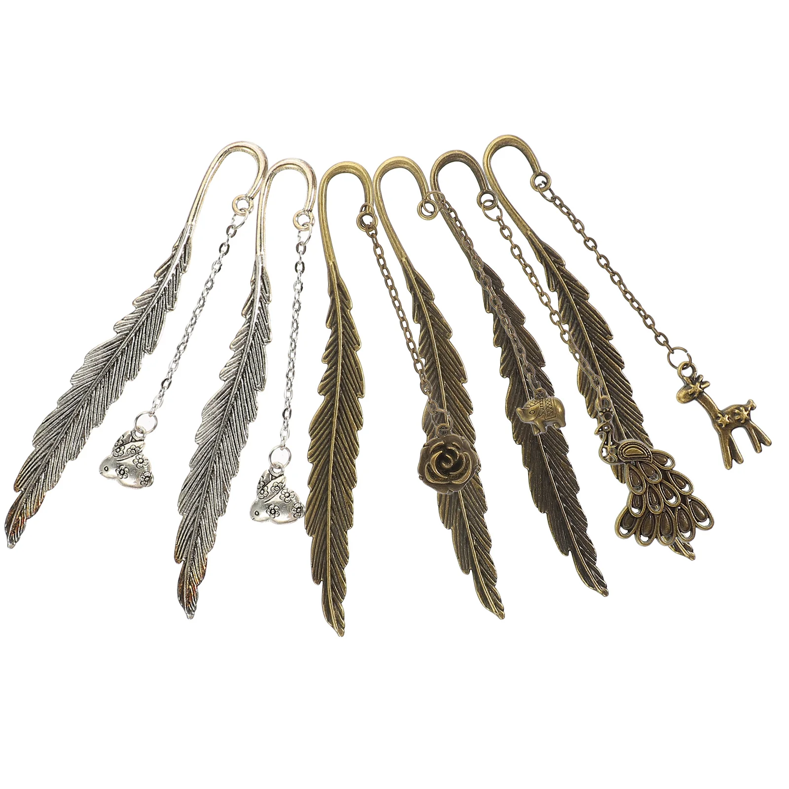 

Bookmarks Book Bookmarkmetal Gift Markerwith Chainmarkers Decor Craft Leaf Page Tassel Lovers Vintage Thank You Inspirational