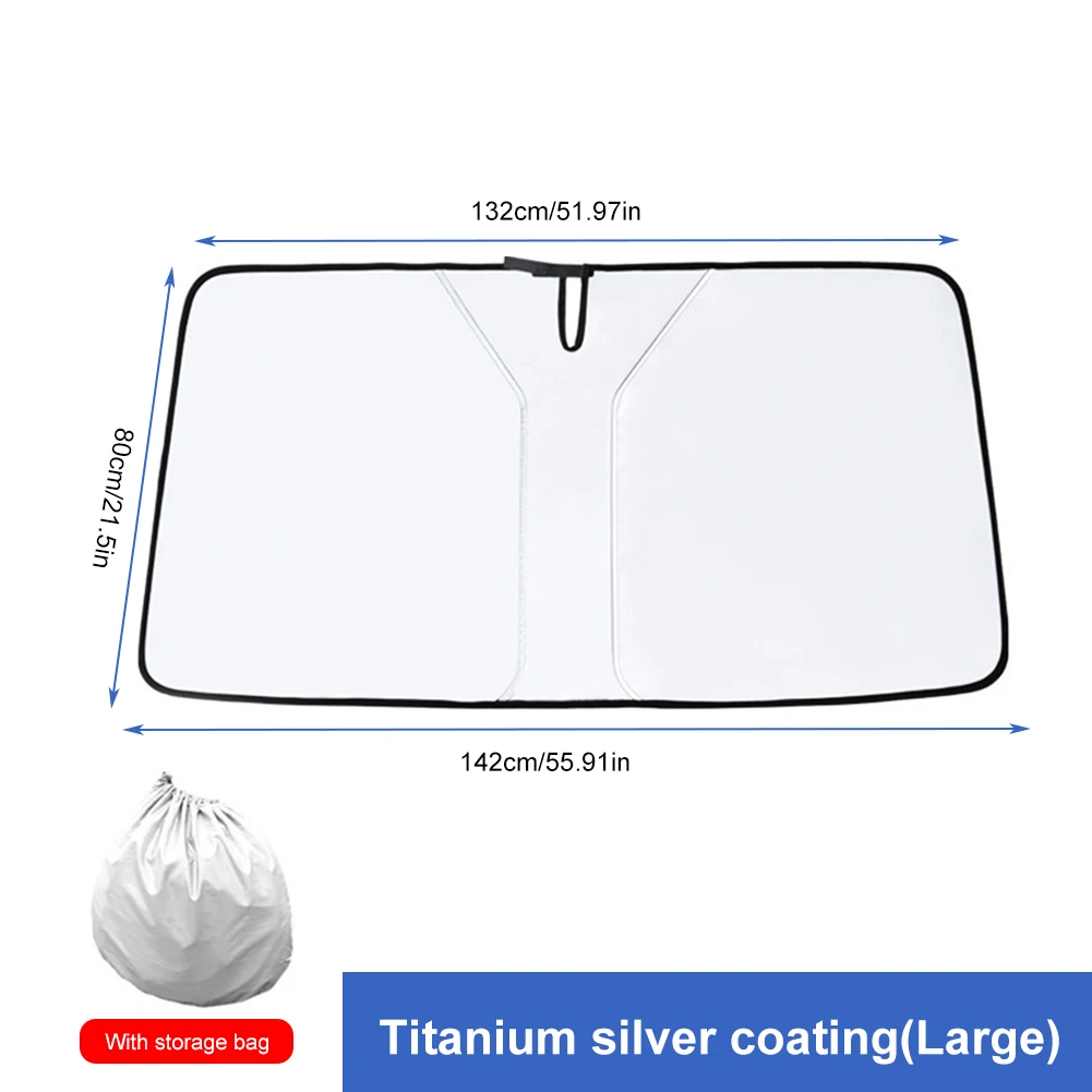 

150*70cm Car Window Sunshade Cover Sun Shade Visor Windshield Parasol Windscreen Folding UV Protection Auto Styling Accessories