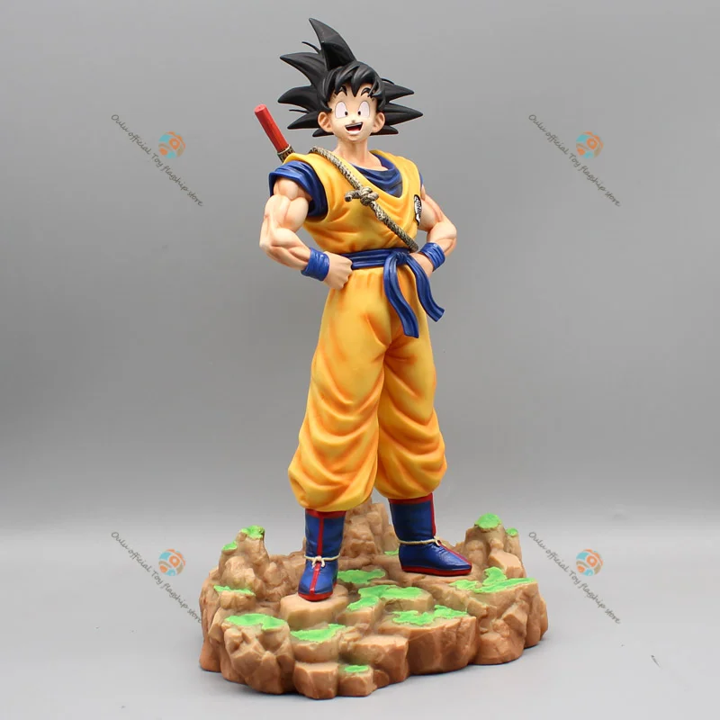 

32cm Dragon Ball Anime Figure Son Goku Action Figurine Super Saiyan Toy Standing Model Toy Room Ornament Birthday Gift
