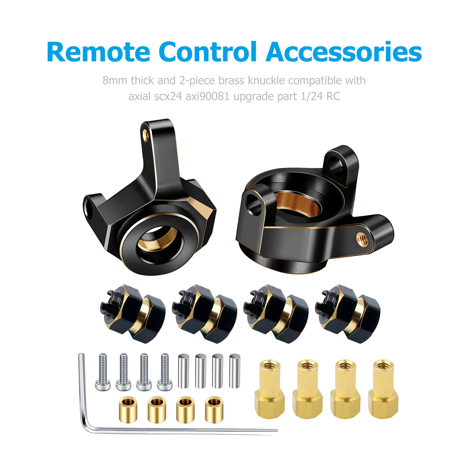 

Удлиненное Латунное колесо, удлинитель с шестигранной головкой, толстый латунный рулевой шест, совместимый с AXIAL SCX24 AXI90081 Запчасти для модиф...