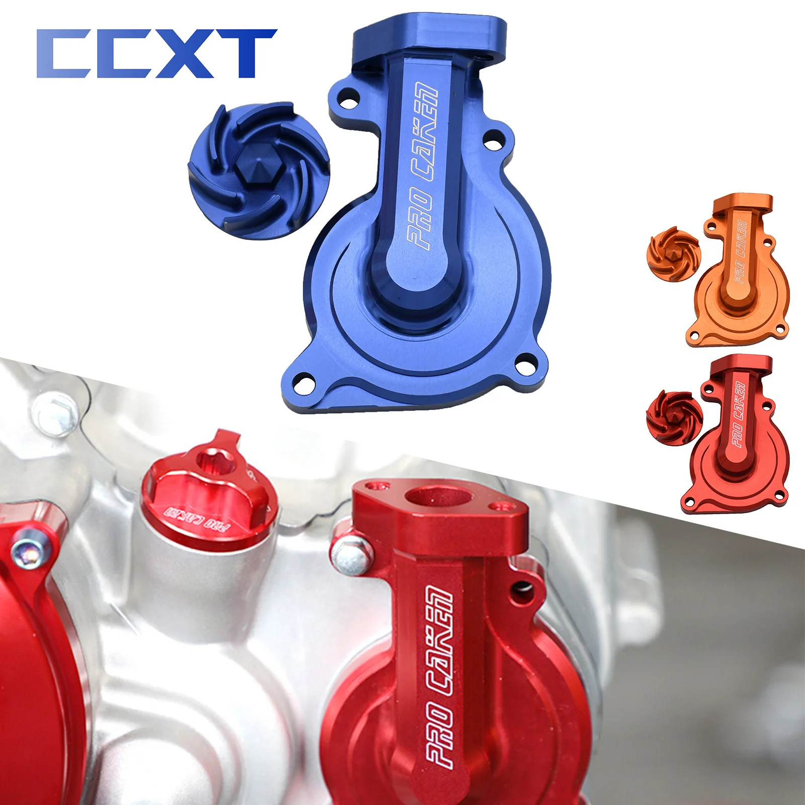 

Motocross CNC Impeller and Engine Water Pump Cover For Zongshen NC250 NC 250 Water Cooled Engine Kayo T6 K6 Dirt Bike Universal