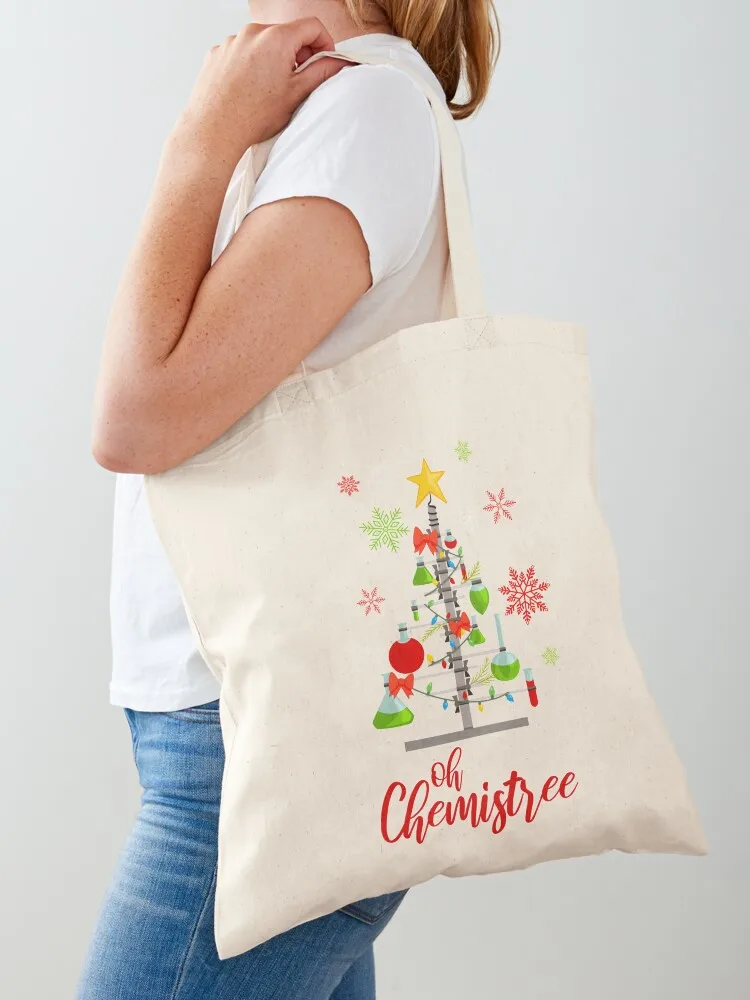 Oh Chemistree Red Tote Bag большая женская сумка на заказ