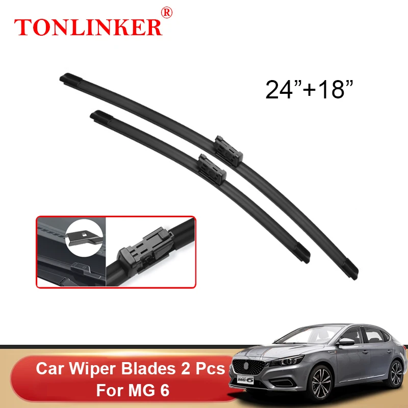 

TONLINKER Car Wiper Blades For MG 6 MG6 2018 2019 2020 2021 2022 Car Accessories Front Windscreen Wiper Blade Brushes Cutter