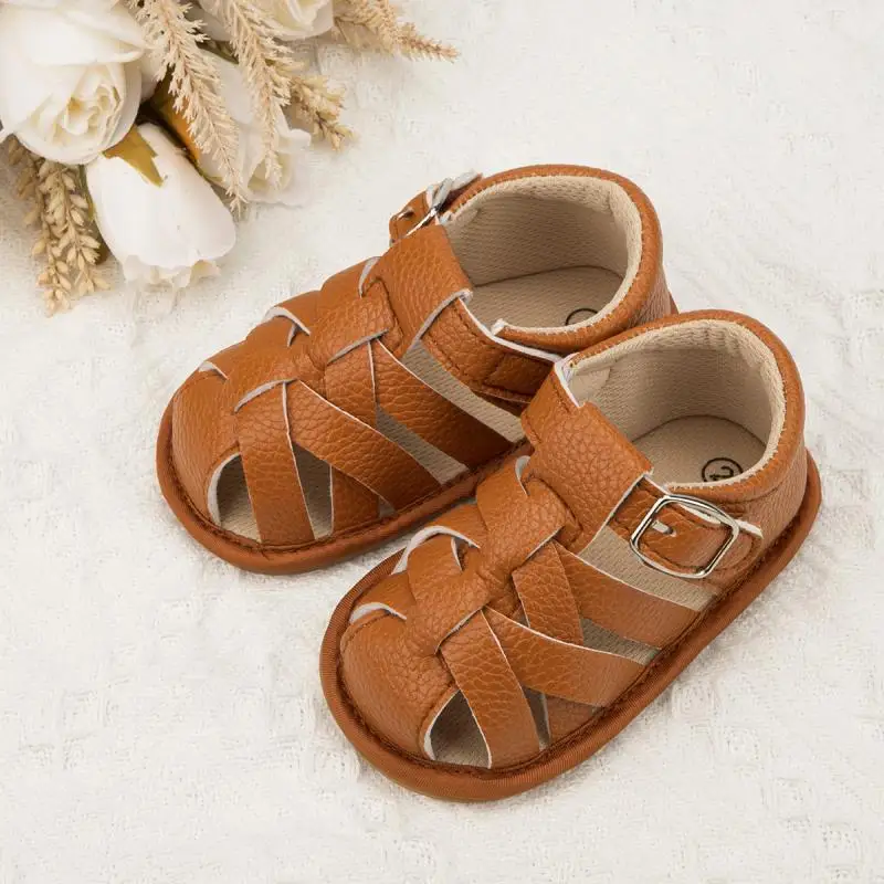 

Baby Summer Sandals Infant Boy Girl Shoes Rubber Soft Sole Non-Slip Toddler First Walker Baby Crib Newborn