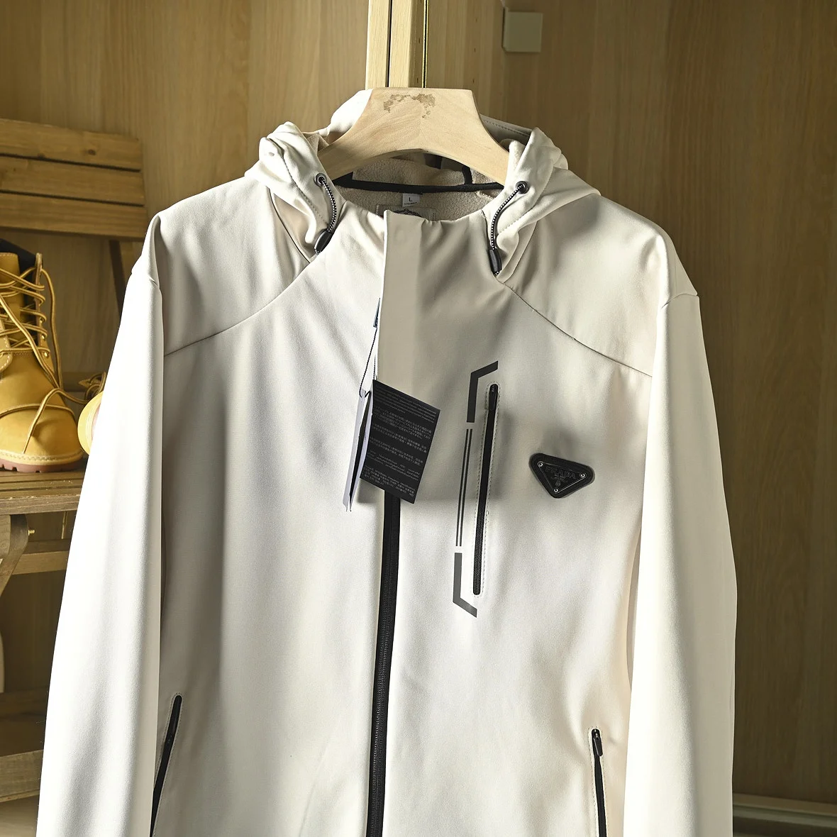 Куртки PRADA удобная ткань против морщин комфортный дышать Мода Тонкая посадка