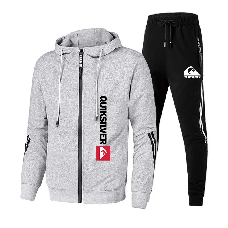 

2022 Hot Sale Men's Tracksuit Zipper Hoodies and Black Sweatpants High Quality Male Daily Casual Sports Jackets Jogging Suit