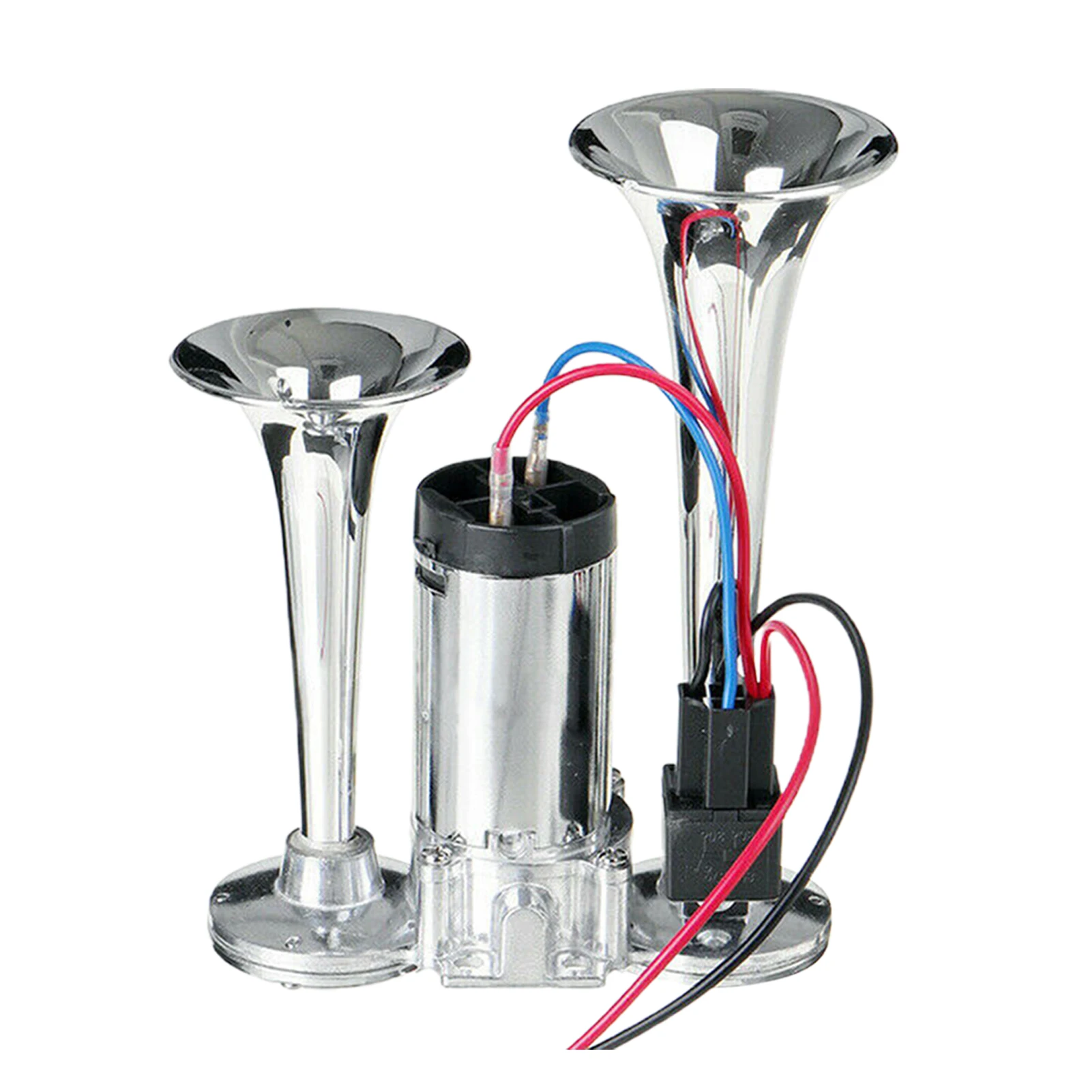 

Super Loud Audio Electronics Trumpet 600DB 12V High Decibels Dual Speakers Chromed Metal Dual Trumpet Electric Horn For Car