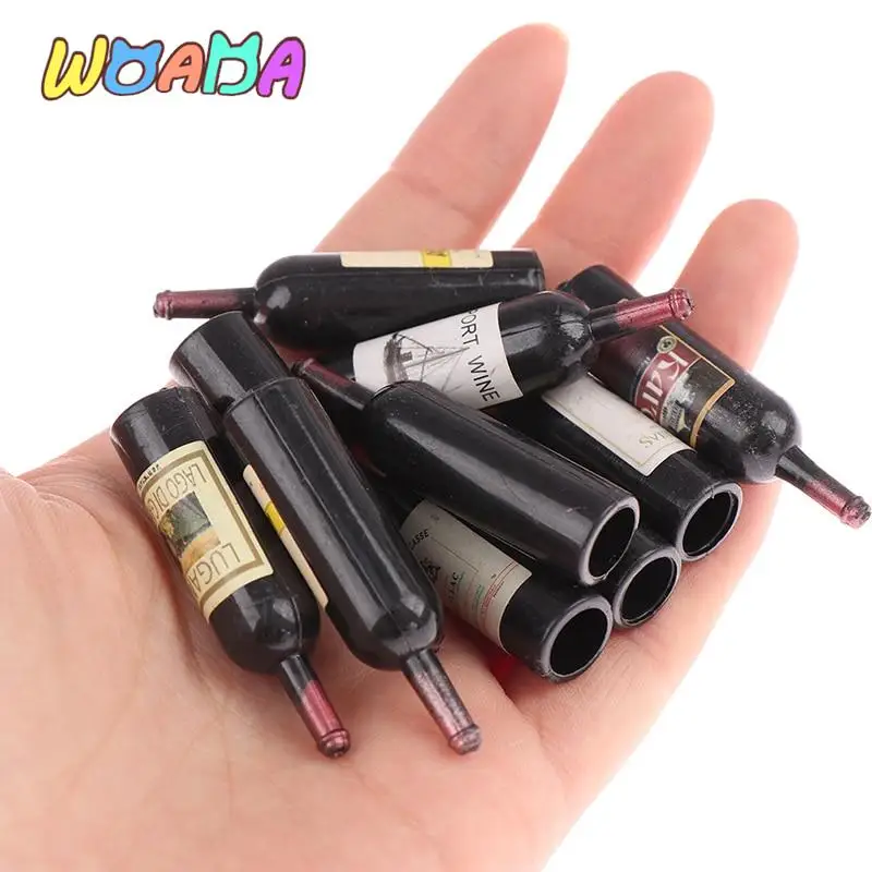 

Миниатюрный Кукольный домик 1:12 из смолы, модель бутылки вина, аксессуары для кукольного домика, детские игрушки, 10 шт.