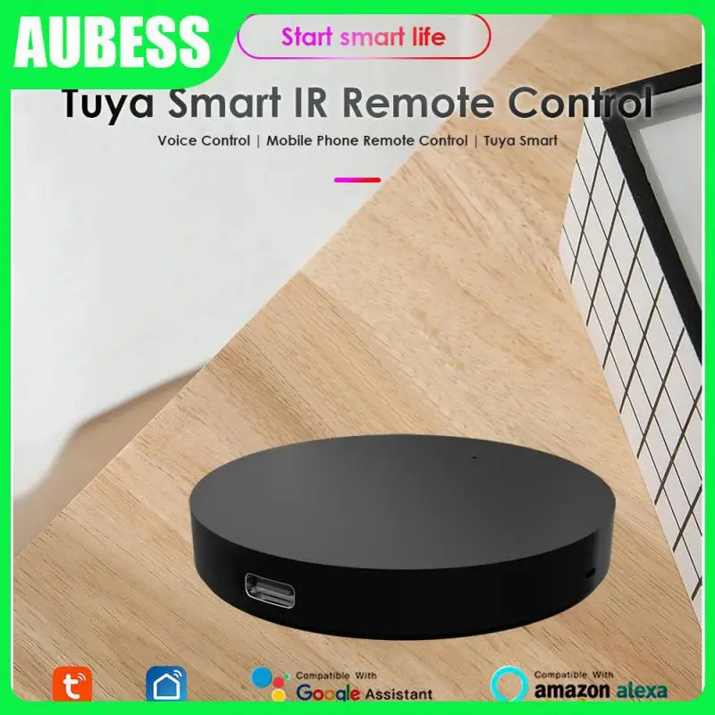 

Tuya WiFi Smart IR Remote Control With Temperature & Humidity Sensor Support APP Remote Control Voice Control Smart Life Remote