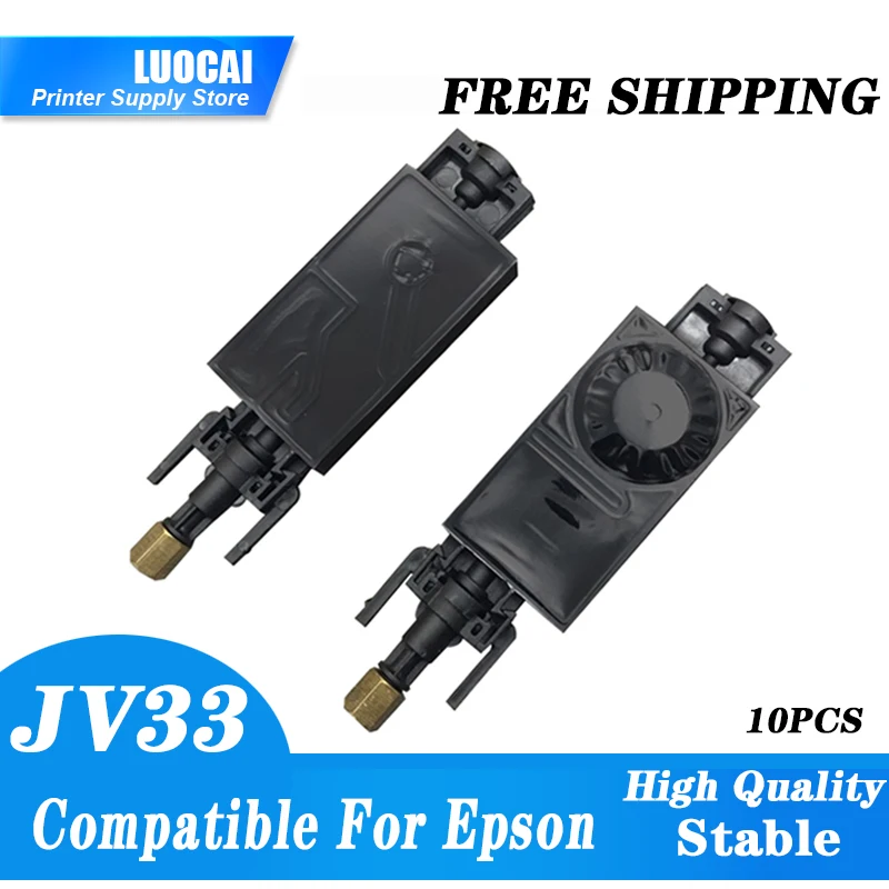 

10PCS UV Ink Damper for Epson DX5 TX800 for Mimaki JV33 JV5 Dumper with Connector Copper Nut Compatible Solvent DX5 Ink Damper