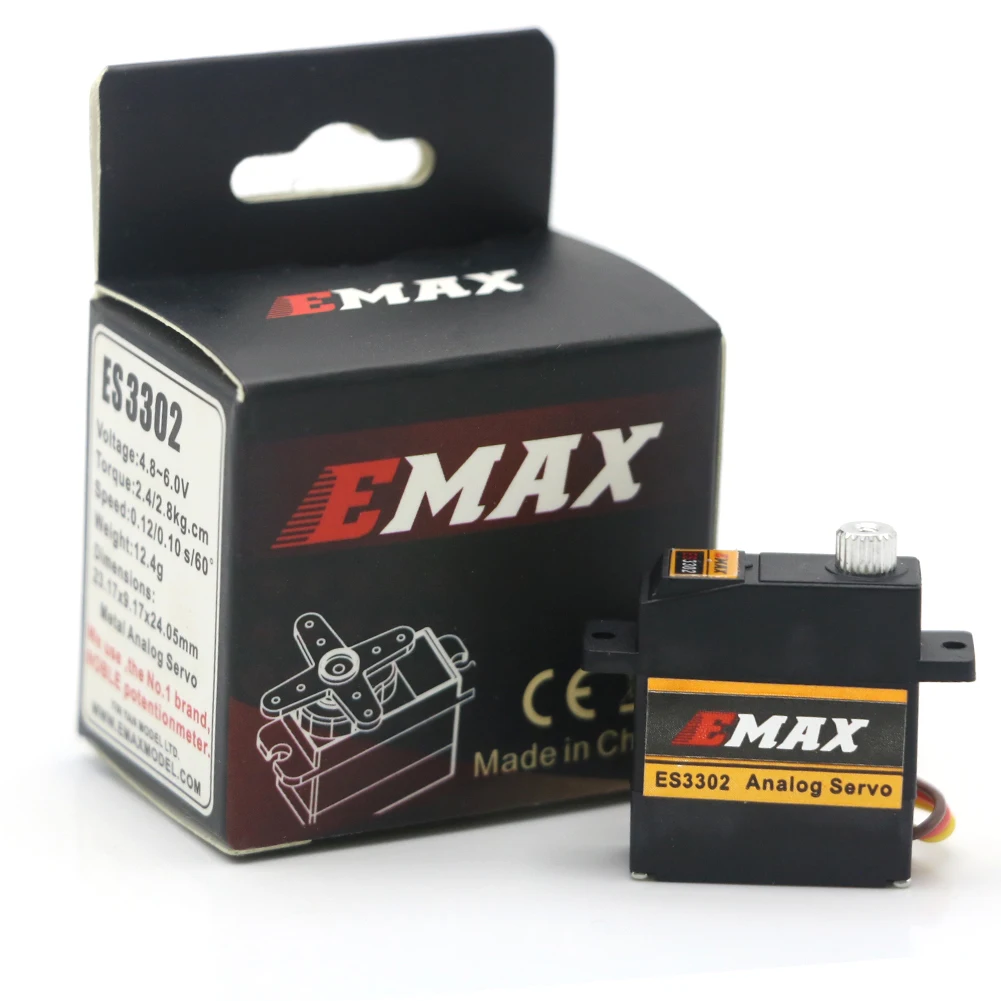 Emax ES3301 ES3351 ES3302 ES3352 9 мм 4,8-6 в аналоговый/цифровой сервопривод металлическая Шестерня для радиоуправляемого планера самолета RC FPV гоночного дрона
