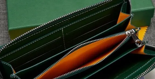 Модернизированная версия кожаного и внутреннего кошелька из воловьей кожи с