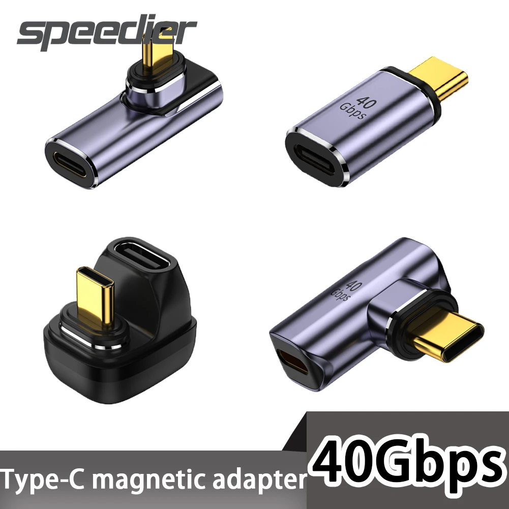

Магнитные разъемы 5A USB 3/4 Thunderbolt 100 USB4 Тип C 40 Гбит/с PD Вт преобразователь данных для зарядки 8K @ 60 Гц HD видеовыход адаптер