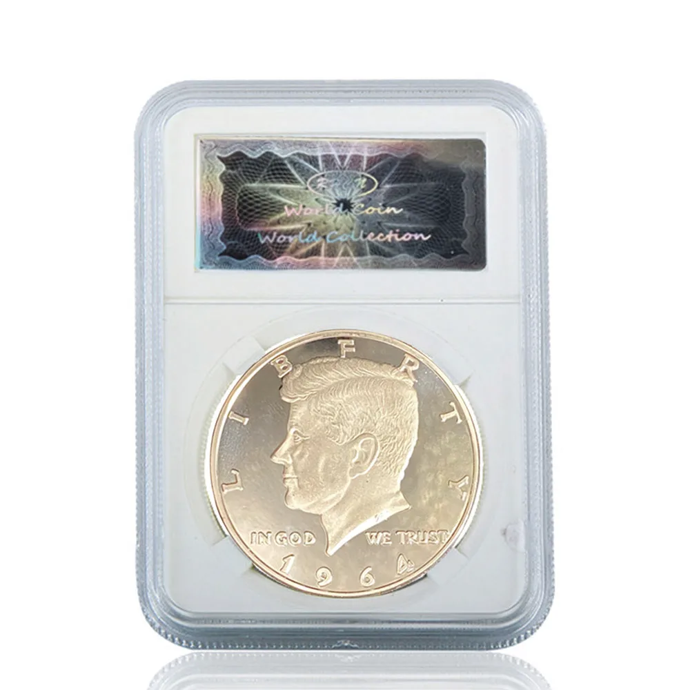 Памятные предметы для коллекционирования с серебряной монеткой 1964 пробы в США