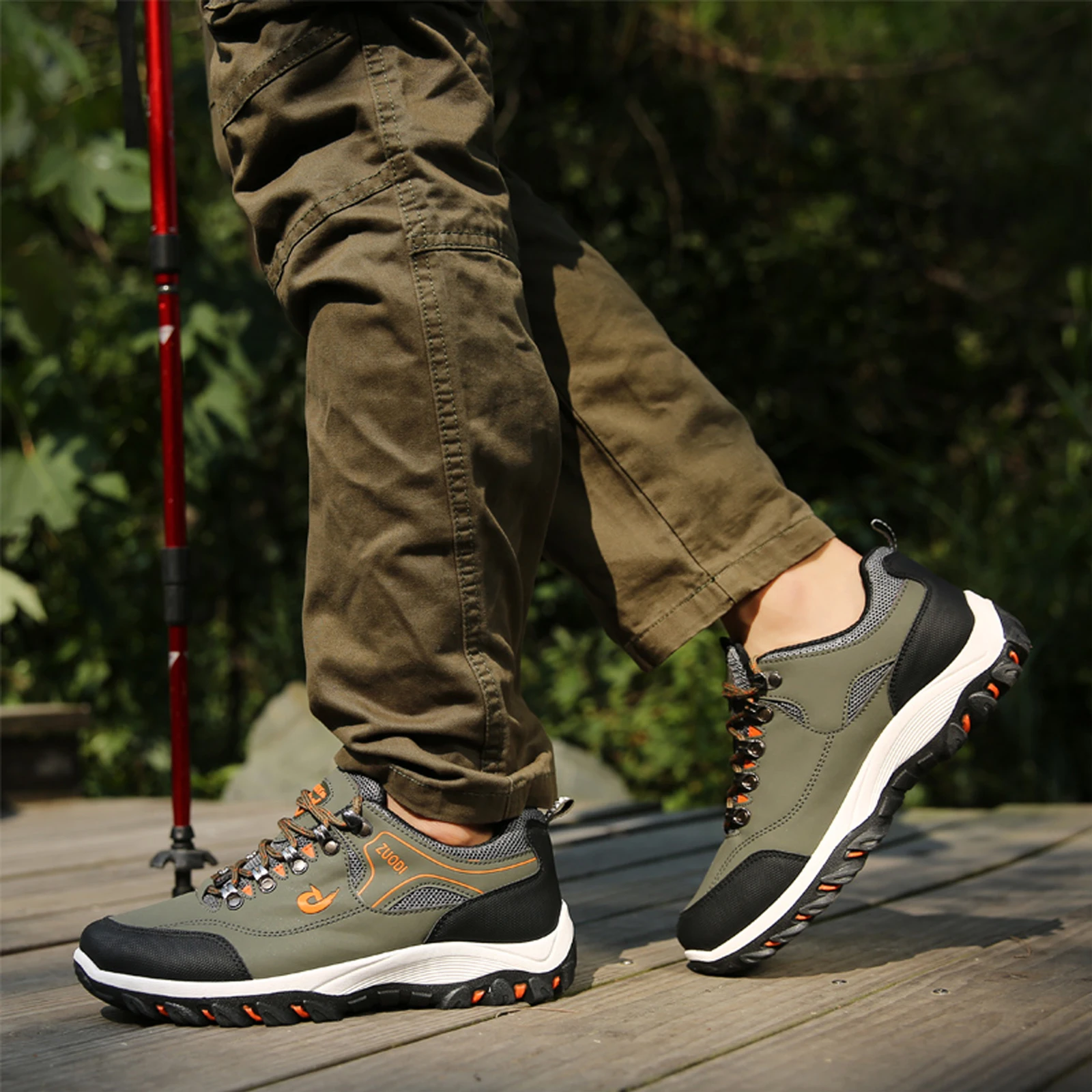 Men's Hiking Shoes Wear-resistant Outdoor Hunting Shoes Men Sport Trekking Walking Mens Tactical Sneakers Plus Size 39-48