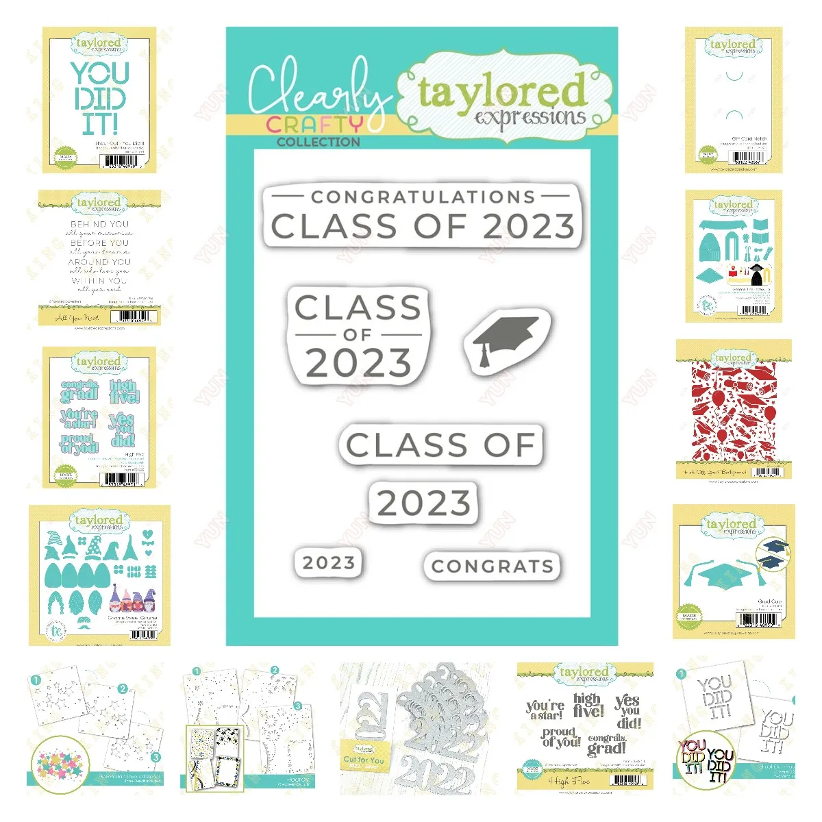 

Class of 2023 Student Graduation Hat Holiday Ornament Metal Cutting Die Stamp Stencil for Scrapbooking Diy Paper Card Album