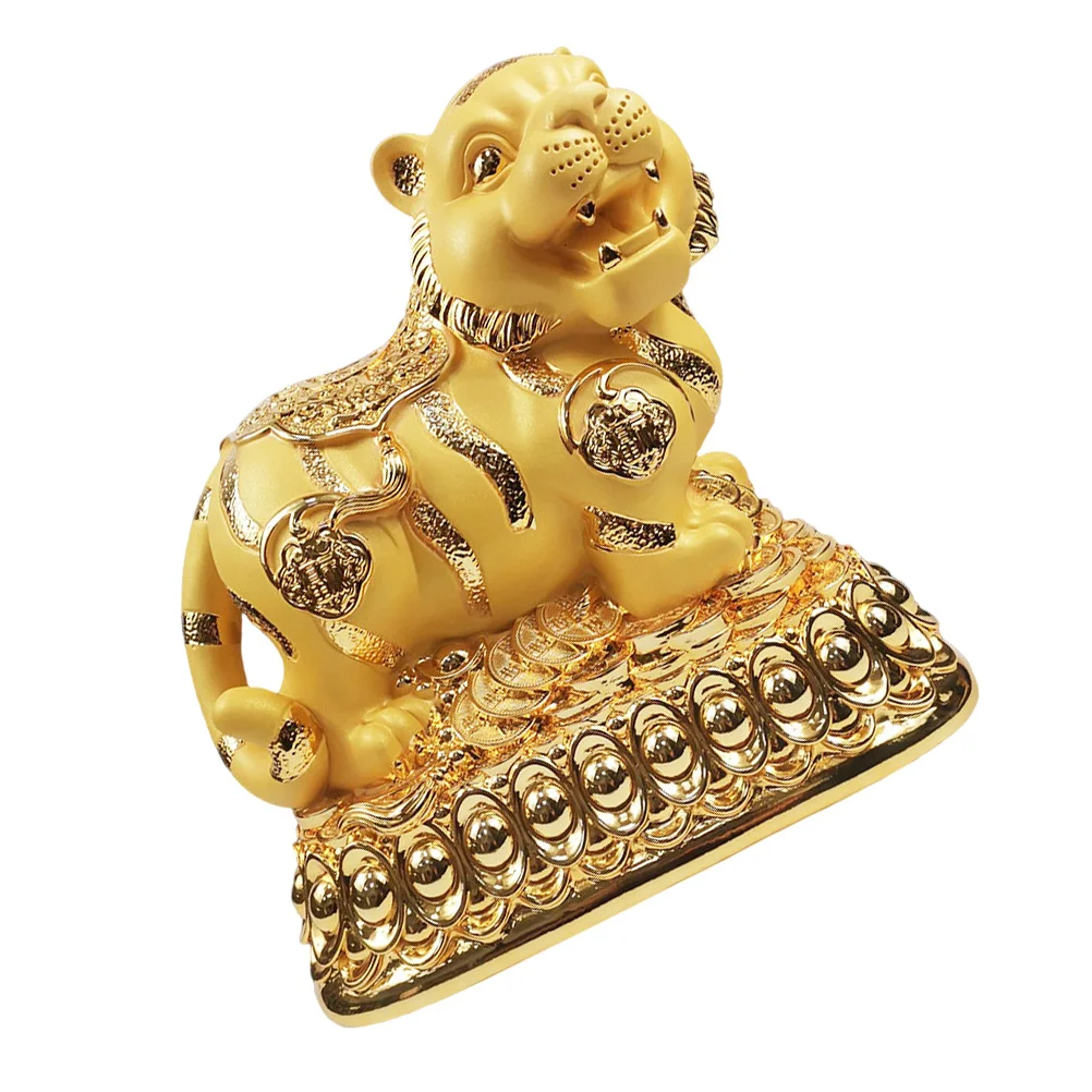 

Cartoon Tiger Modelling Saving Box Zodiac Money Pot Tabletop Ornament