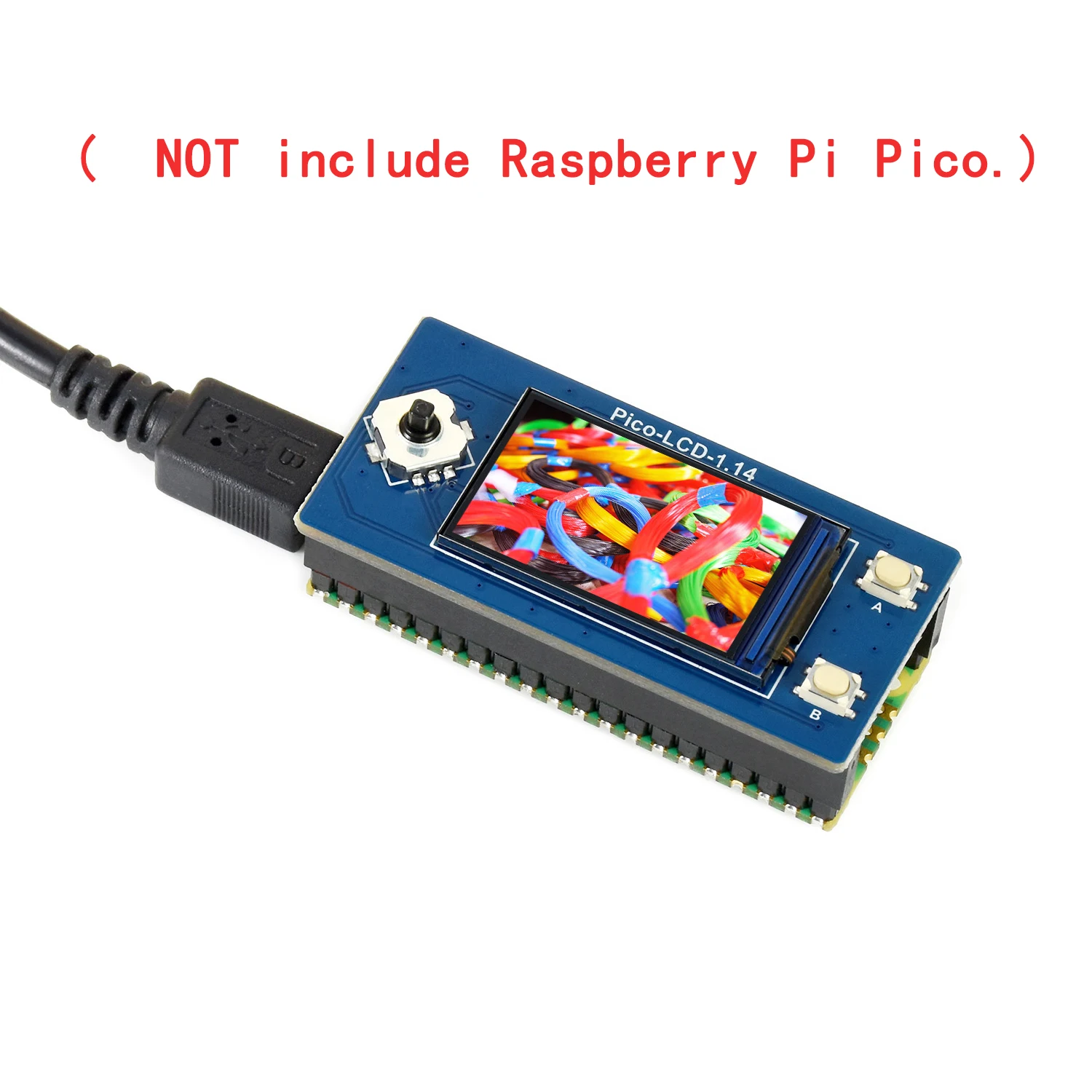 

1.14-inch 240X135 IPS LCD Display Screen Breakout Module Shield HAT for RPI Raspberry Pi Pico W WH Board , SPI Interface