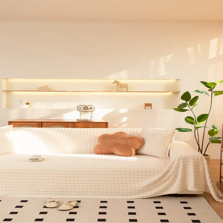 Жаккардовый Чехол Для Дивана Полноразмерный L-образный Пылезащитный Из Ткани Sinele