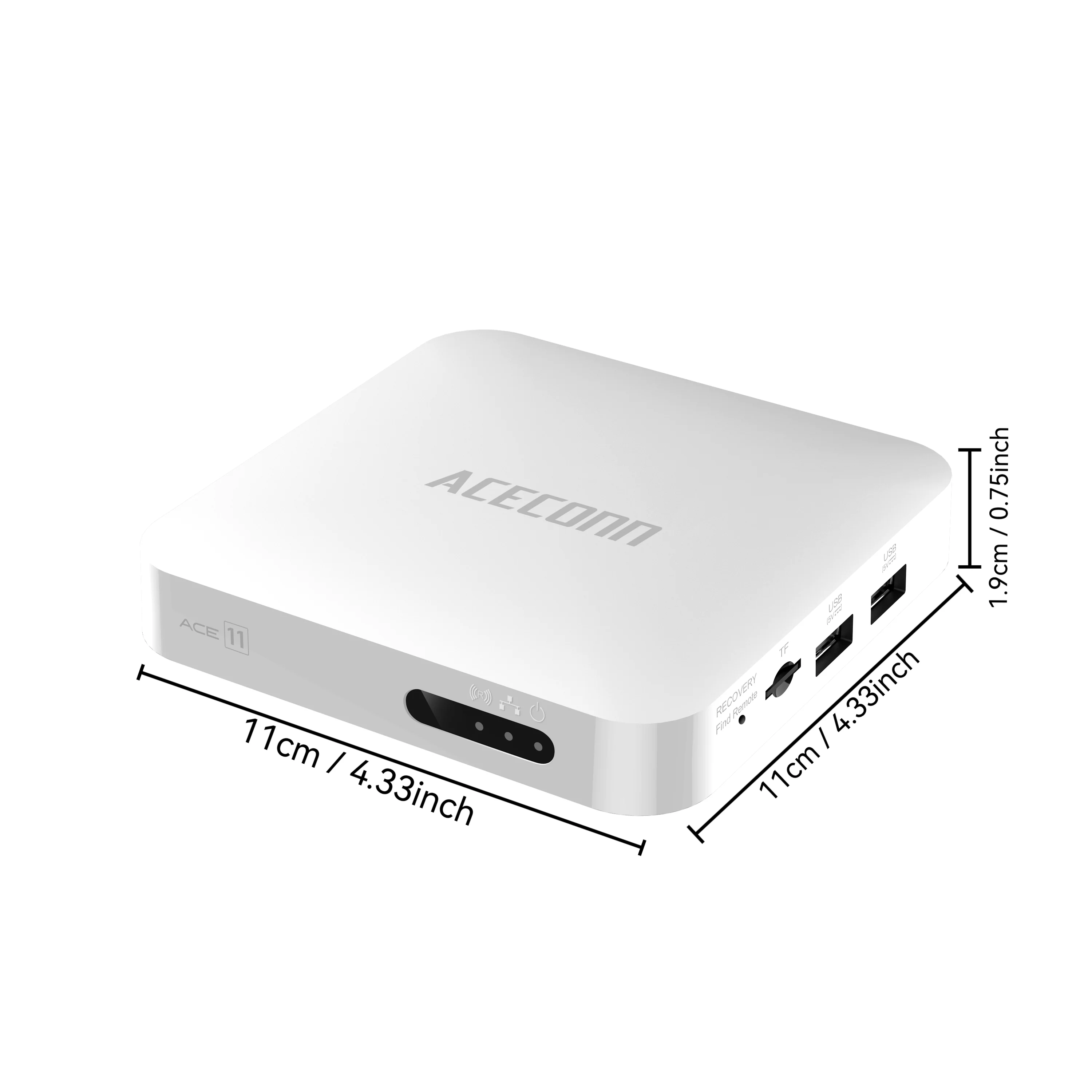 Фото ACECONN ACE11 Потоковая передача Android Linux iptv Boxes 4K HD TVONAIR 32 ГБ Dual WiFi BT Дистанционная подсветка Автоматическое обучение Горячие клавиши TV Box №3