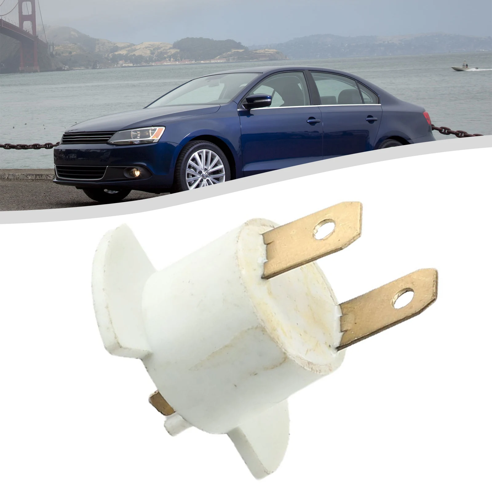 

Car Halogen Headlight Bulb Socket Holder H1 Halogen Accessory Socket Adapter Car Supplies Base Replacement Durable Bulb Holder