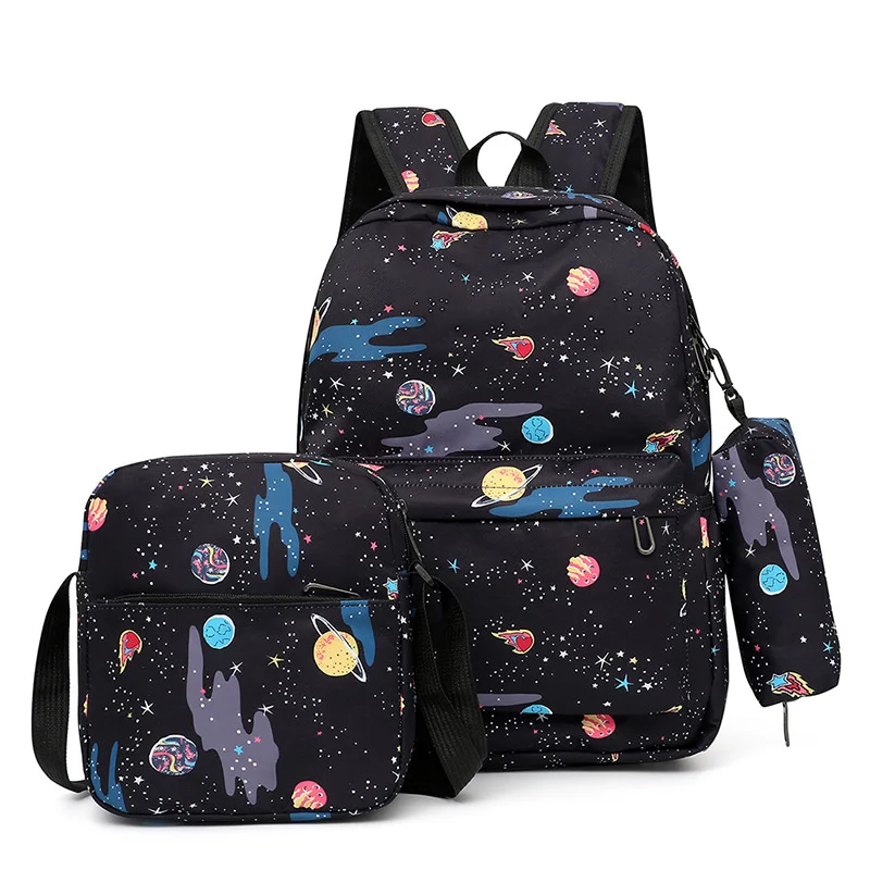 

Printing School Bags College style Backpacks 3PECS/SET Schoolbag Kids Backpack For Children Girls Book bag Mochila sac