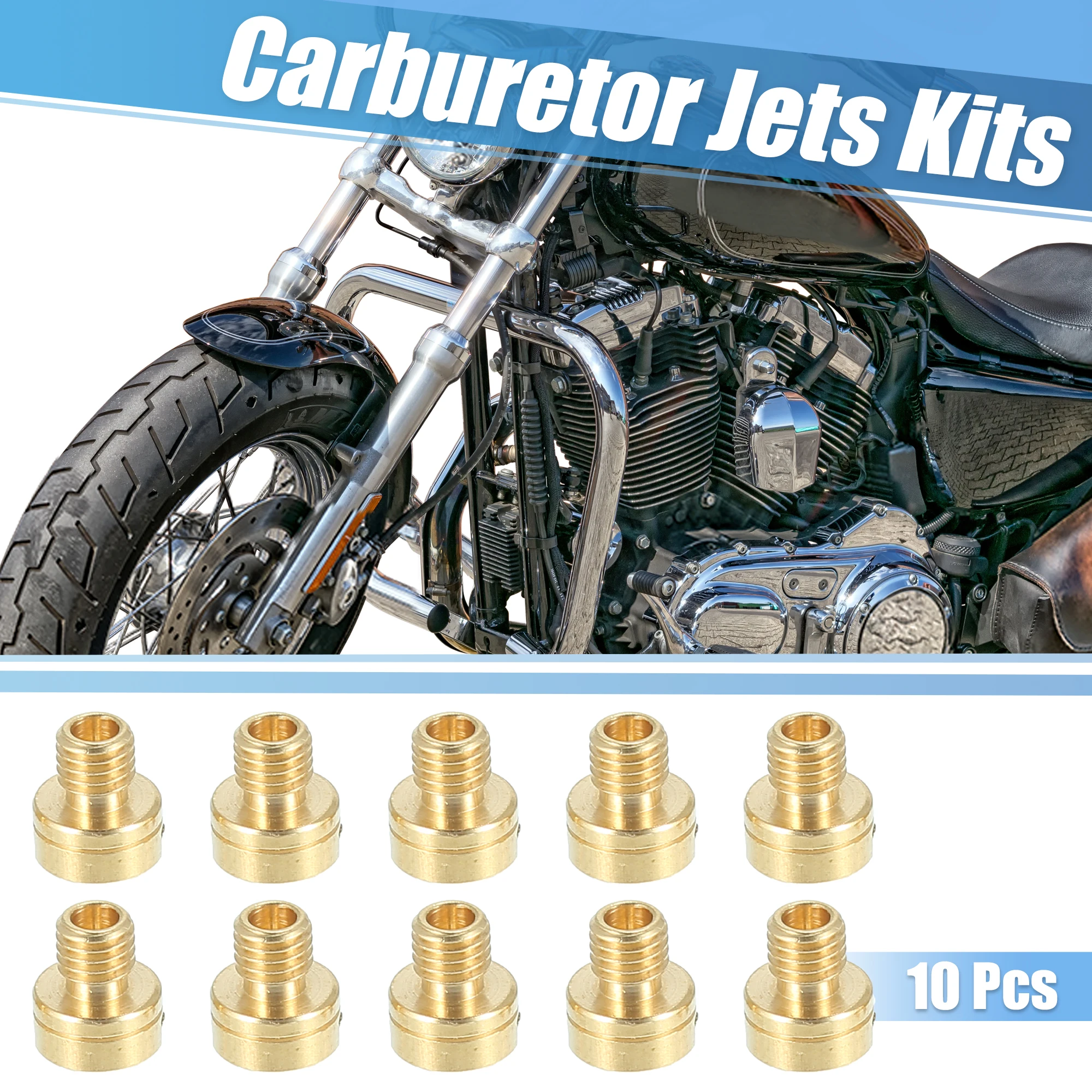 Основной струйный комплект Motoforti для мотоциклов Yamaha RSZ RSZ100, карбюраторы для квадроциклов 78 80 85 87 88 90 92 94 96 98, латунь, 10 шт.