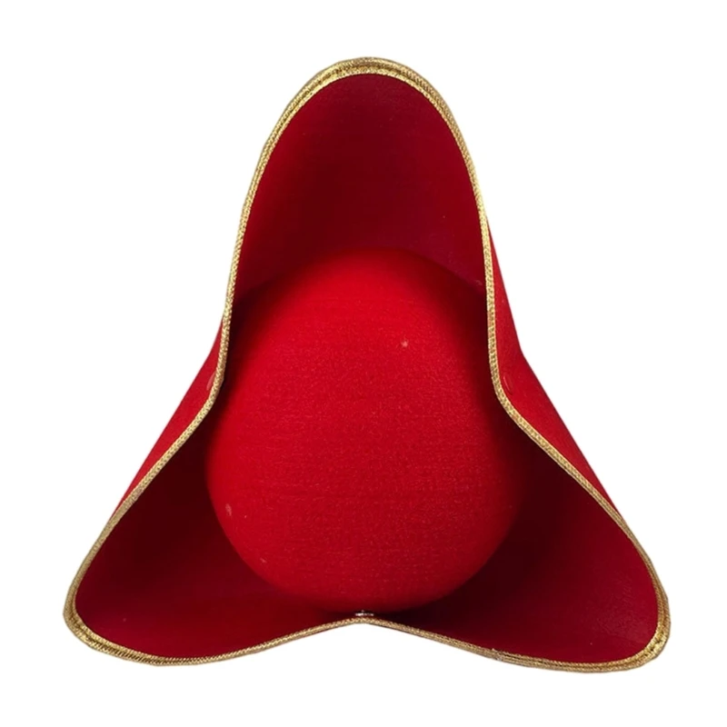 652F Забавная шляпа на Хэллоуин Колониальная шляпа-треуголка Веселая сумасшедшая