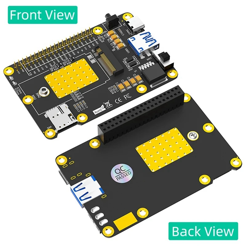 3G / 4G/ 5G Базовая ШЛЯПА M.2 B Ключ к плате расширения USB3.0 Поддержка Raspberry Pi 4 Для модуля