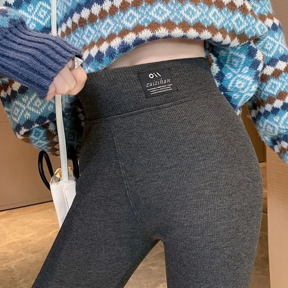 

NEW Winter Women Pants Warm Fleece Thickening Leggings High Waist Leggings Women Solid Comfortable Keep Warm Stretchy Leggings