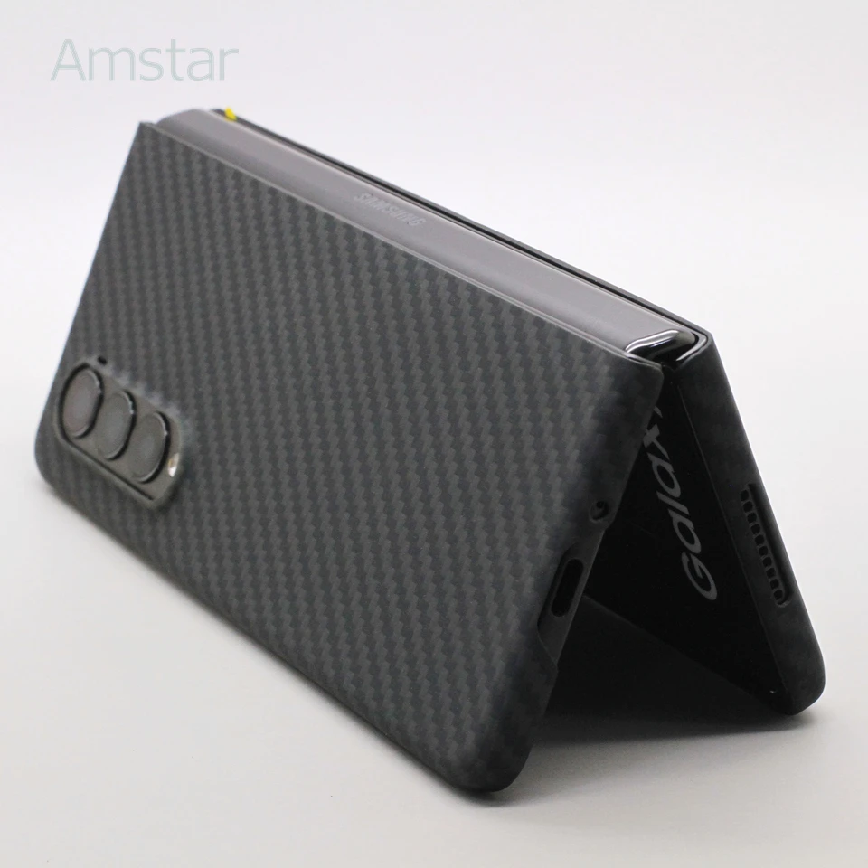 Чехол Amstar из настоящего углеродного волокна для Samsung Galaxy Z Fold 4 ультратонкий
