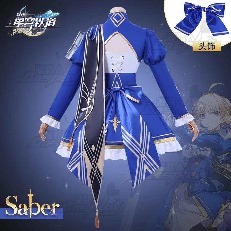 Фото Костюмы для косплея по игре Honkai: Star Rail Saber Fate UBW, полная униформа, костюмы для Хэллоуина, карнавала и вечеринок №3