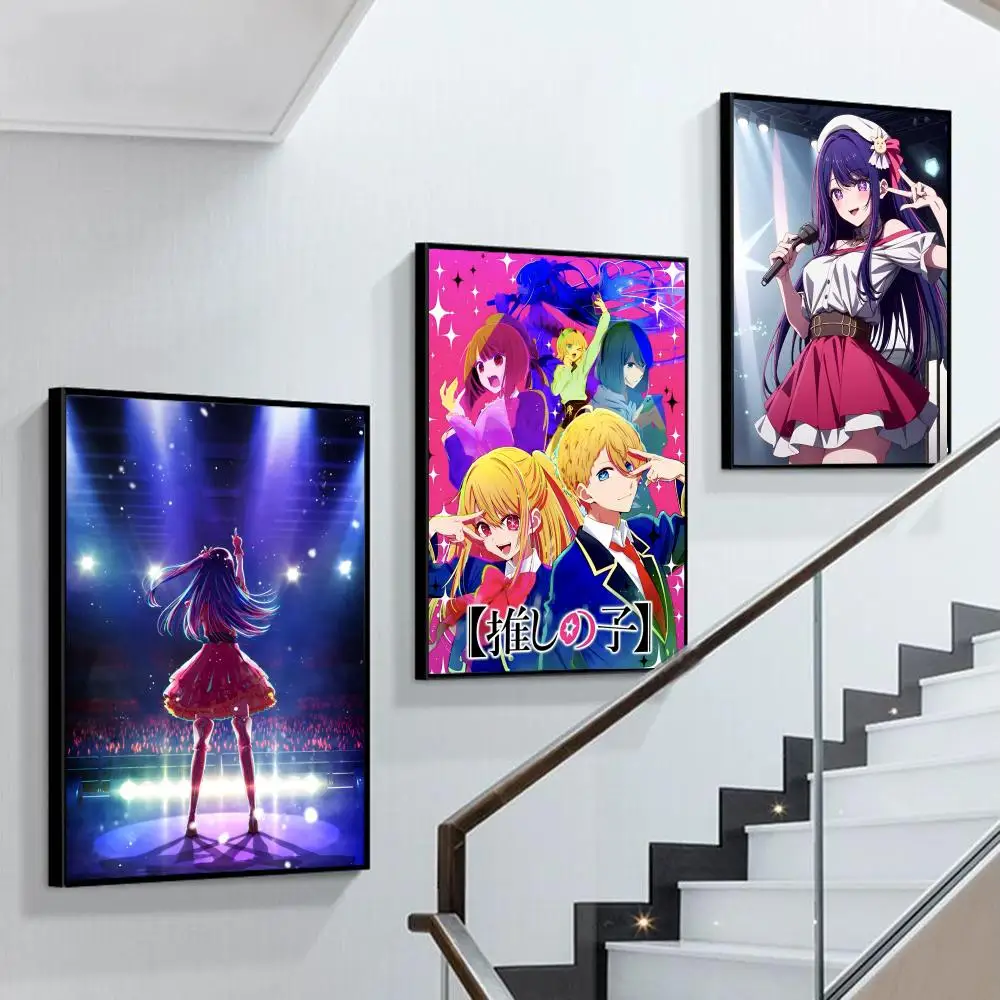 

O-oshi no K-koo Poster Self-adhesive Art Poster Retro Kraft Paper Sticker DIY Room Bar Cafe Vintage Decorative Painting