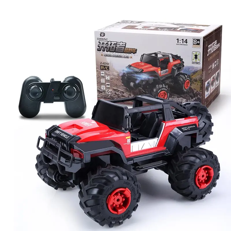 

1:14/1:18 RC Car with Led Lights 2.4G Radio Remote Control Car Off-road Truck 60 Minutes Play Toys for Boys and Children Gifts