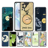 anime peter pan cartoon case for oneplus nord 2 ce 5g 9 9pro 8t 7 7ro 6 6t 5t pro plus silicone soft tpu black phone cover capa