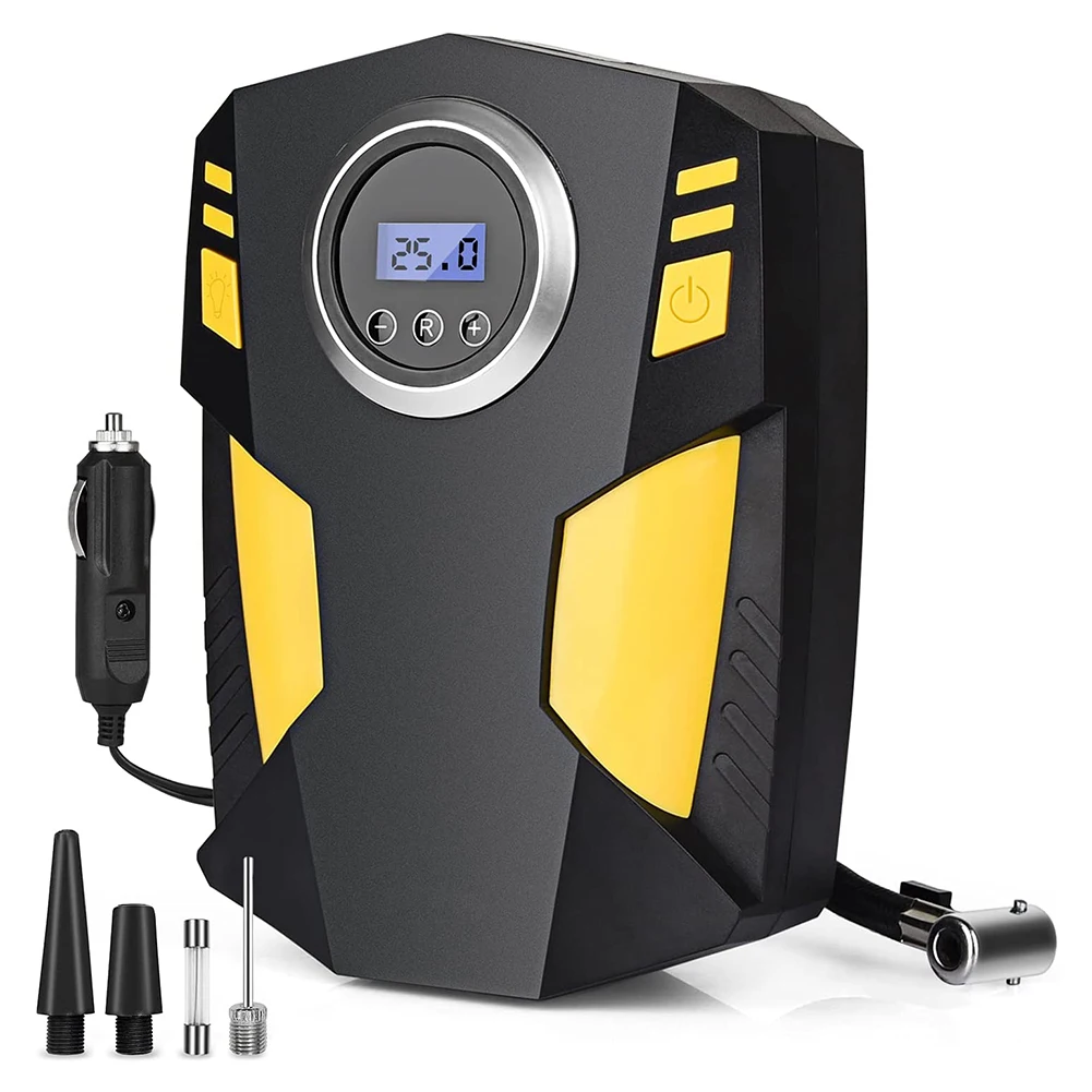 

Portable Digital Display Car Air Car Air Compressor Inflatable Pump Lamp for Balls Motorcycle Bicycle