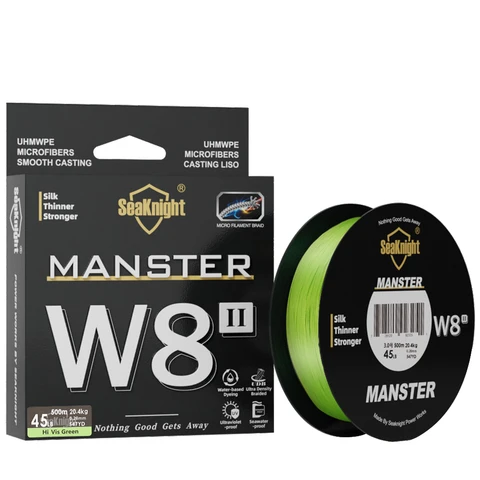 SeaKnight совершенно новый MONSTER/MANSTER W8 II 150 м, 300 м, 500 м, 8 нитей, плетеная леска для забрасывания, рыболовная леска 15-100LB, Полиэтиленовая леска, морская Снасть