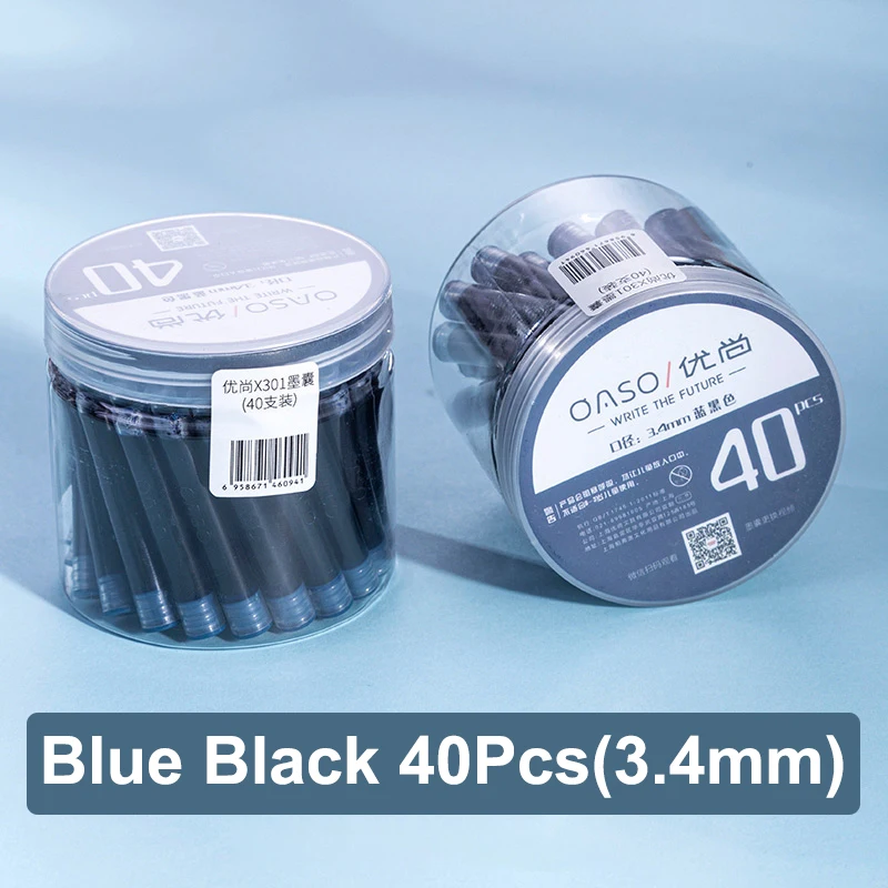 

Иридистые перьевые ручки, синий/черный, 3.4/2.6 мм, сменные чернила