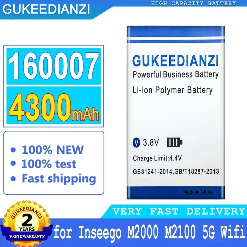 Аккумулятор GUKEEDIANZI 4300 мАч 160007 для Inseego M2000 M2100 5G Wi-Fi 40123134
