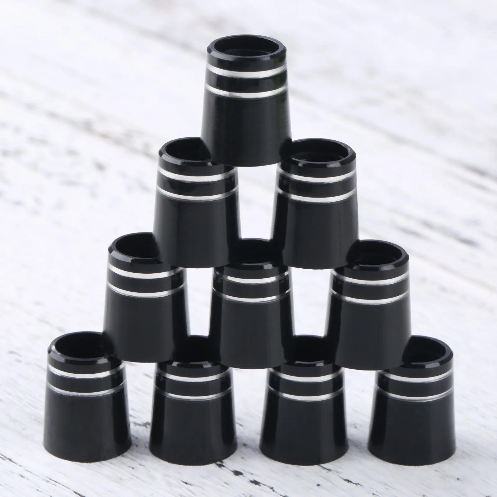 10pcs Plastic Golf Ferrules With Double Ring Fit 0.350 Or 0.370 Tip Irons Shaft Club Shafts Sleeve Adapter Replacement 16mm/19mm