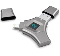 Флешка с отпечатком пальца и тремя разъемами#5