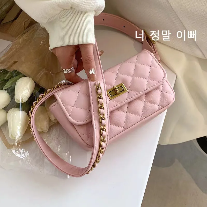 

Women Luxury Clutch Waist Bag Hip Pack Leather Fanny Pack Female Fashion Chain Waist Belt Bag Korean Version Crossbody Chest Bag