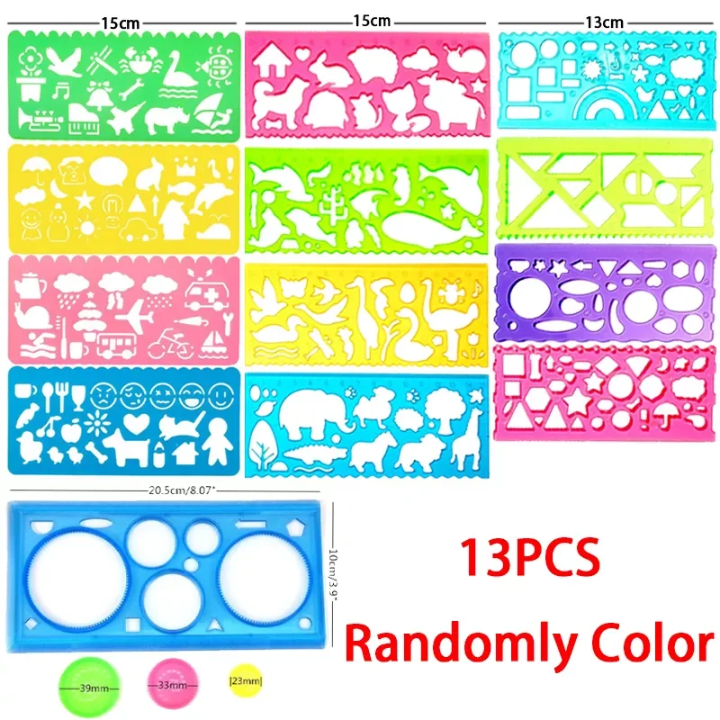 

Drawing Stencils Set Baby Arts Crafts Painting Model Rulers Template Ideal Kids Gifts Children Drawing Learning Eductaional Toys