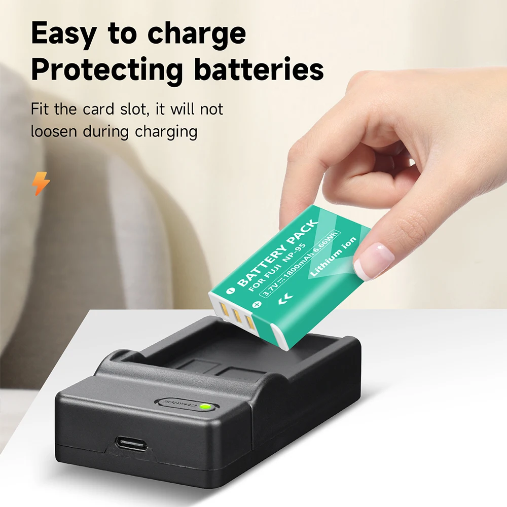 NP-95 Аккумулятор 3 7 В 1800 мАч NP 95 литий-ионный аккумулятор + зарядное устройство типа