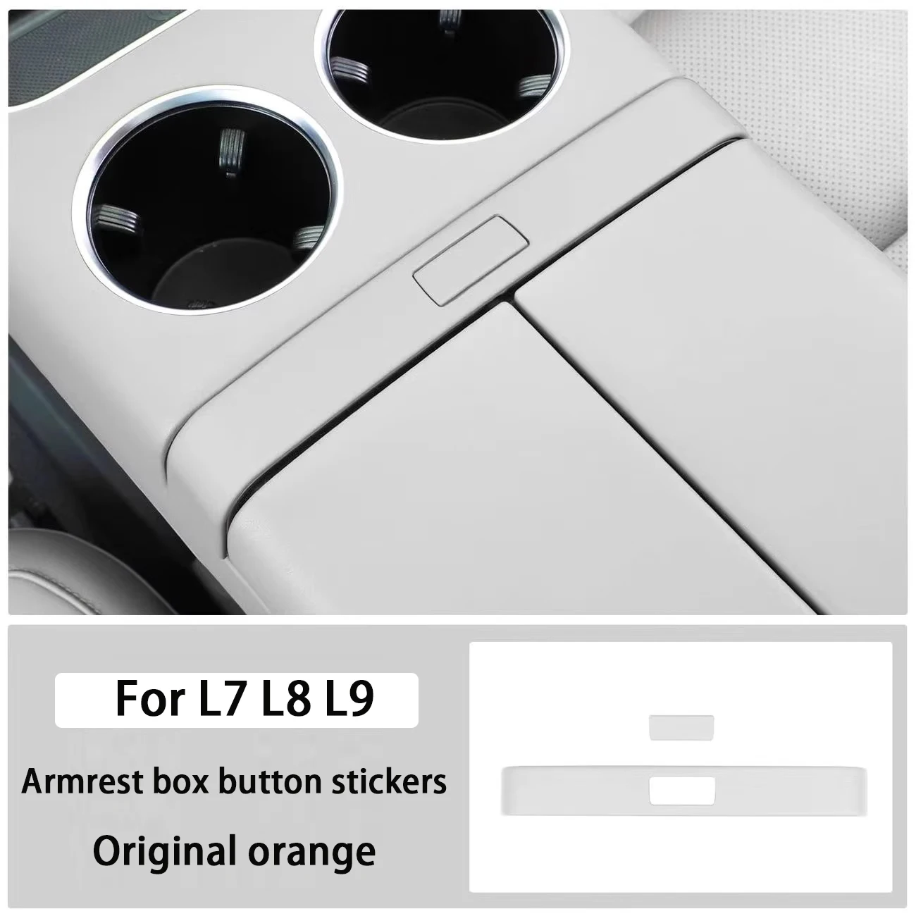 

Для Li Lixiang L6 L7 L8 L9 автомобильная центральная консоль подлокотник коробка декоративная наклейка кнопка переключения наклейка модификация интерьера